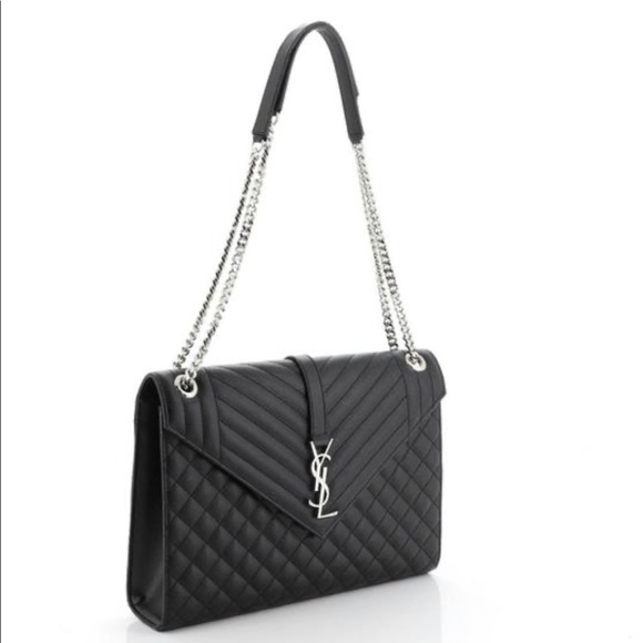 Saint Laurent Monogram Envelope Quilted Bag - Picture 5 of 7
